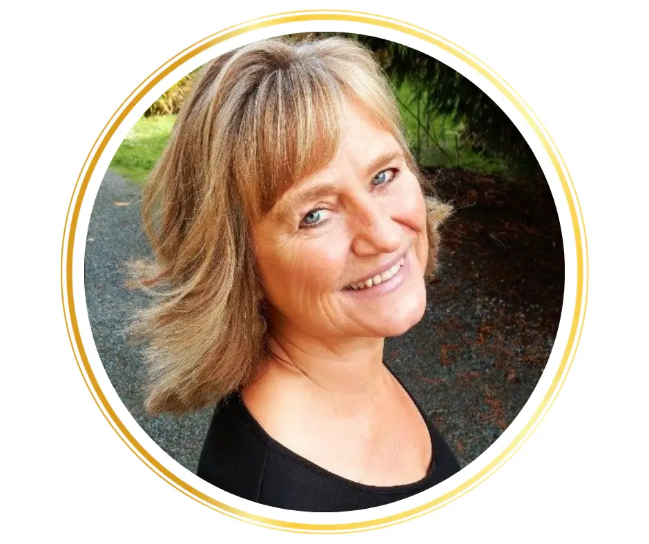 caucasian woman with blonde hair headshot