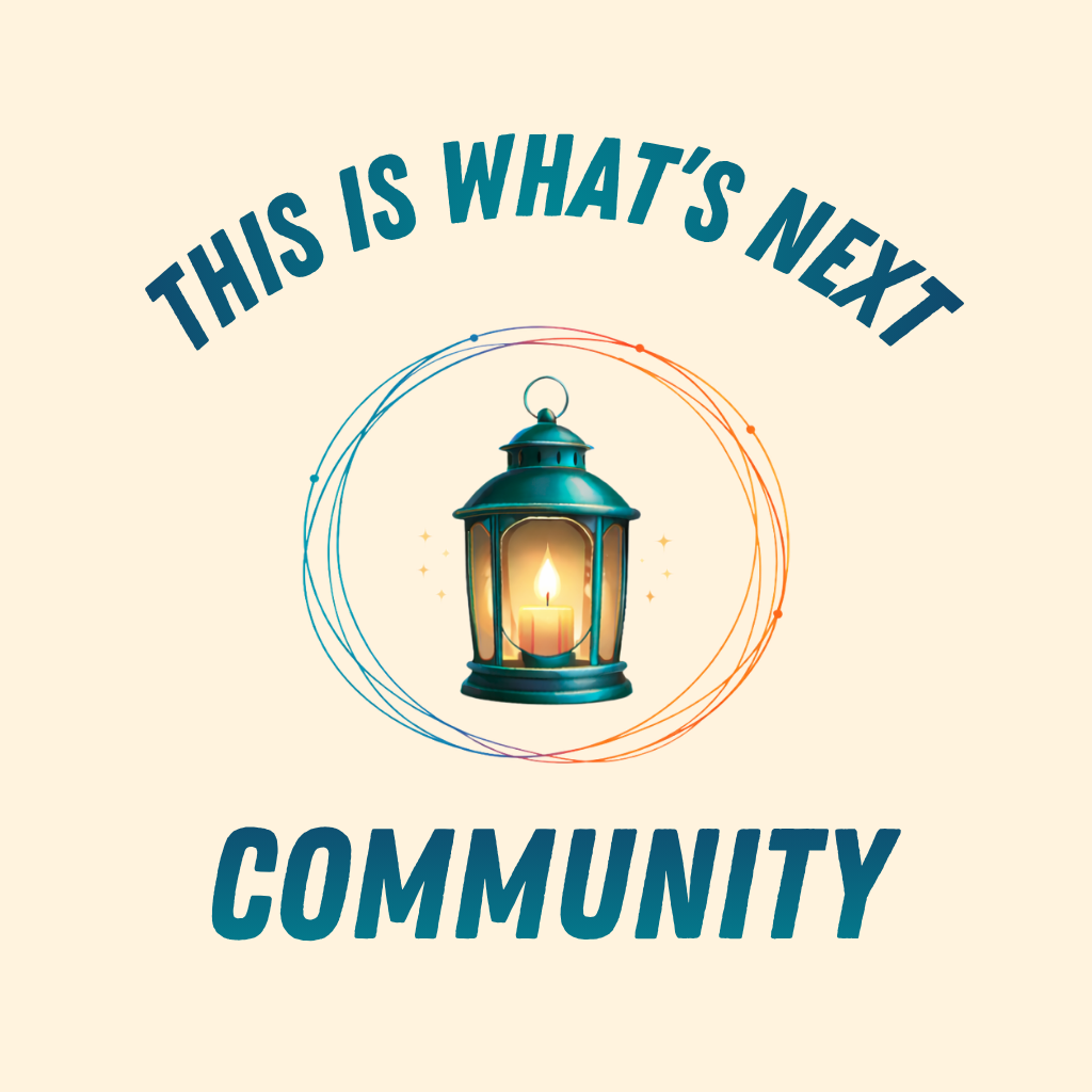 This Is What's Next Community Logo on yellow background